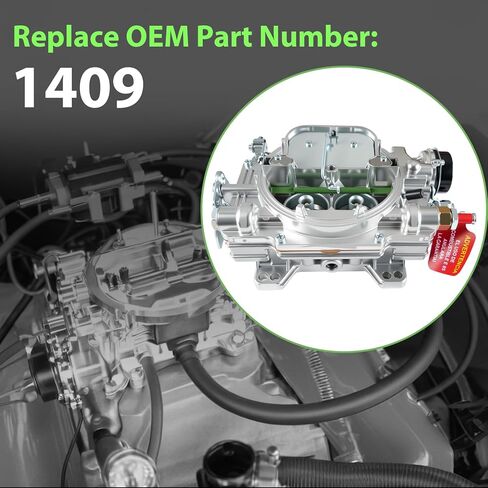 1409 Carburetor 600 Cfm 4 Barrel Square Bore Air Valve Secondary Electric Choke Replacement For Marine Mercury Chevy Chrysler Engine in Kuwait