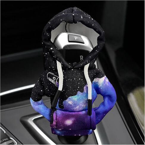 Car Gear Shift Hoodie Cover, Funny Hoodie Winter Warm Protector for Auto Shifter, Mini Gear Shift Knob Cover Fashionable Interior Decoration for Most Vehicles, Car Accessories (Leopard) in Saudi Arabia