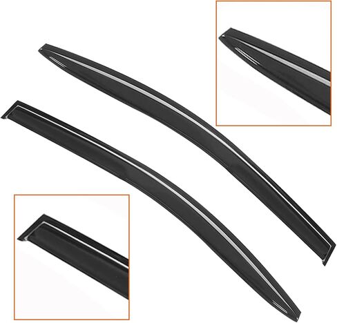 Window Visors Rain Guards Deflectors - 4-Pack Side Window Deflector Vent Shade for Car Windows Tape-On Outside Mount Acrylic Sun Rain Guard Replacement for Sienna 2011-2019 in Kuwait