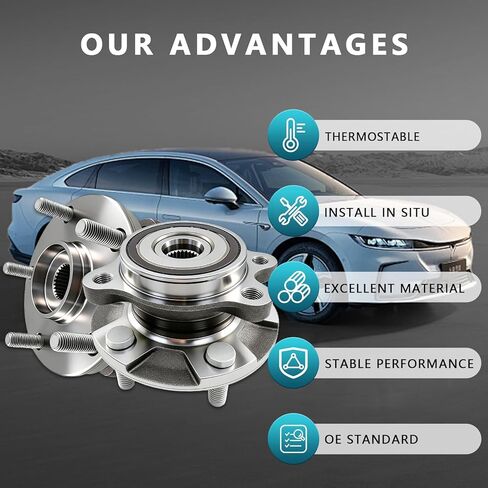 513257 Front Wheel Bearing Hub Assembly for Toyota RAV4 2006-2012, Prius V 2012-2018, Corolla iM 2017-2018, Lexus HS250h 2010-2012, Scion xB 2008-2015, tC 2011-2016, iM 2016 (2PCS) in Saudi Arabia