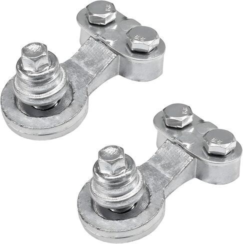 2 PCS 3/8"-16 Lead Side Post Battery Terminal Connectors, Corrosion-Resistant Side Post Batteries Cable End Connector, Standard Battery Terminal Adapter for Sedan Truck Marine Boat in Saudi Arabia