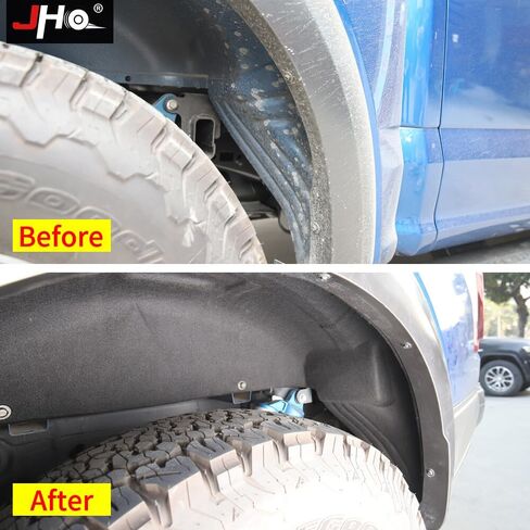 JHO Wheel Well Liners for Ford F150 Raptor 2017-2024 Only Premium Rear Inner Fender Wells | Rugged Off-Road Mud Guards & Frame Protection | Easy Install No-Drill Design in Saudi Arabia