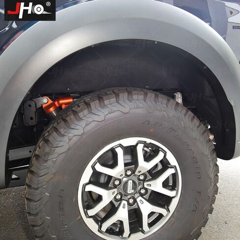 JHO Wheel Well Liners for Ford F150 Raptor 2017-2024 Only Premium Rear Inner Fender Wells | Rugged Off-Road Mud Guards & Frame Protection | Easy Install No-Drill Design in Saudi Arabia