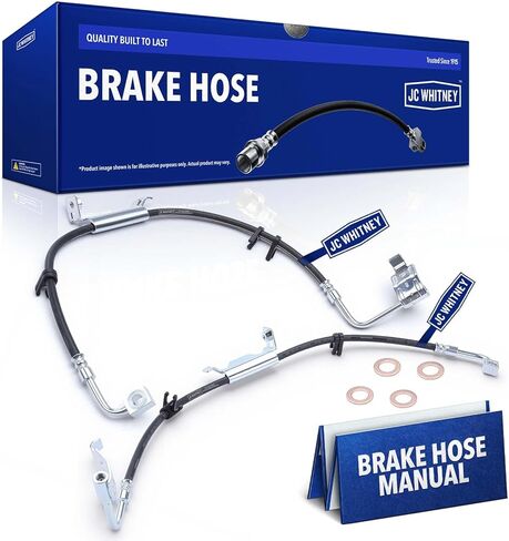 JC Whitney JFBAJCWBHH00333 Set of 2 Front Left & Right Brake Hydraulic Hoses - Compatible with Jeep Wrangler 2011-2017 in Kuwait