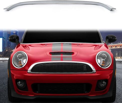 G-PLUS Front Molding Chrome Grille Hood Trim Moulding, Compatible with Mini Cooper R55 R56 R58 R59 2009-2015 (NOT Fit S) in Kuwait