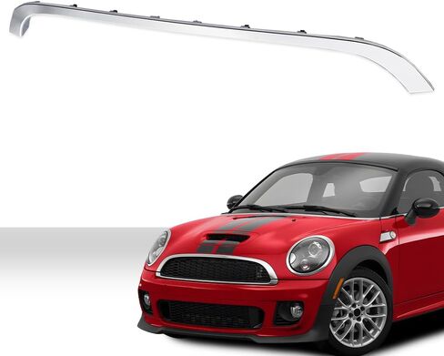 G-PLUS Front Molding Chrome Grille Hood Trim Moulding, Compatible with Mini Cooper R55 R56 R58 R59 2009-2015 (NOT Fit S) in Kuwait