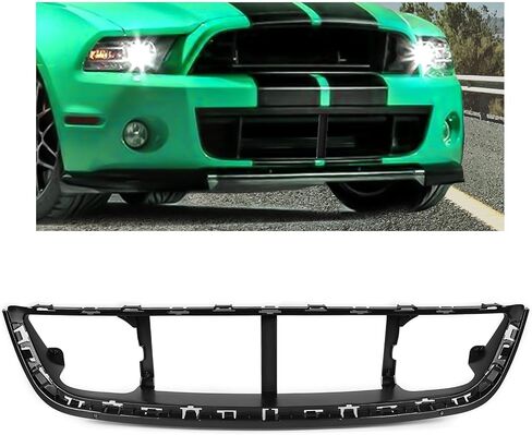 KUAFU Front Grille Reinforcement Compatible with 2013-2014 Ford Mustang Bumper Upper Hood Grille Reinforcement Grill Mounting Panel Replacement for FO1223122 DR3Z-8A200-AA Black in Saudi Arabia