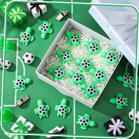 Seenelling 20 Pcs Soccer Team Gifts Party Favor 1.77 Inch Mini Soccer Turtle Stress Ball Emotional Inspirational Sports Support Gift Small Squeeze Anxiety Ball for Team Players Fans Coworkers in Kuwait