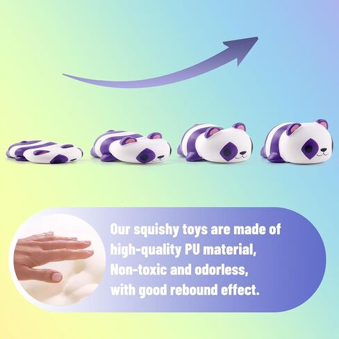 Anboor 6 PCS Squishies Foam Squishy Animals Toys Cat Dog Koala Panda Slow Rised Squeeze Stress Relief Toy for Kid Adult in Kuwait