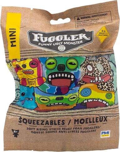 Fuggler Mini Squeezables - Soft Rising Stress Relieve Foam Figures in Blind Bag, Assorted Styles, 6 to Collect in Saudi Arabia