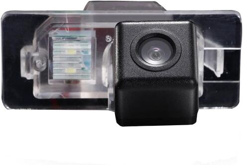 HD Auto 170° License Plate Light Rear View Reversing Backup Camera Parking System Compatible with Fiat Abrath 500 500X 595 695 500C 595C 695C/FWD 312/Jeep Grand Cherokee/Maserati Levante/Dodge Viper in Kuwait
