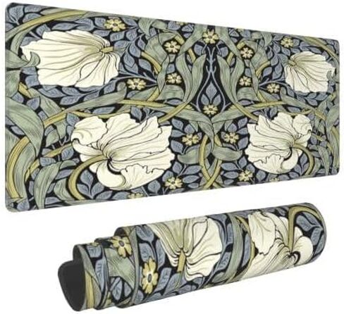 Gaming Mouse Pad, William Morris Pimpernel Mouse Pad11.8 x23.6 Inch Computer Mouse Mat Keyboard Full Desk Mousepad for Gaming, Office, Home in Saudi Arabia