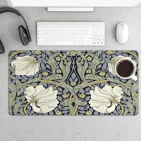 Gaming Mouse Pad, William Morris Pimpernel Mouse Pad11.8 x23.6 Inch Computer Mouse Mat Keyboard Full Desk Mousepad for Gaming, Office, Home in Saudi Arabia