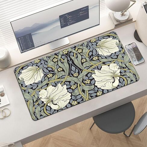 Gaming Mouse Pad, William Morris Pimpernel Mouse Pad11.8 x23.6 Inch Computer Mouse Mat Keyboard Full Desk Mousepad for Gaming, Office, Home in Saudi Arabia