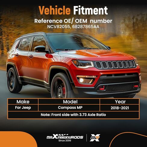 maXpeedingrods Front CV Axle Shaft Assembly for Jeep Compass MP 2018 2019 2020 2021 L4 2.4L, Left or Right Side, Replace# 68287865AA in Kuwait