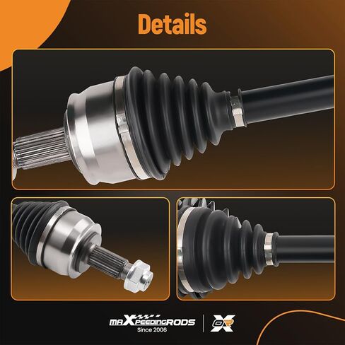 maXpeedingrods Front CV Axle Shaft Assembly for Jeep Compass MP 2018 2019 2020 2021 L4 2.4L, Left or Right Side, Replace# 68287865AA in Kuwait
