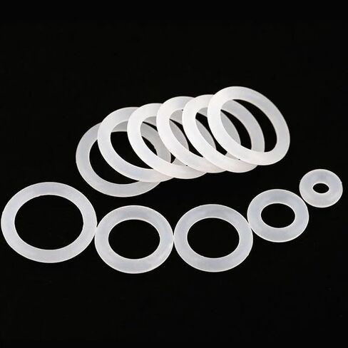 FKM VMQ NBR النتريل المطاط الدائري O-Ring آلة القطع بالليزر ختم CS 2 مم 3 مم 4 مم OD10-50 مم درجة حرارة عالية مقاومة للماء (أسود، OD 22 مم، CS 4 مم (10 قطع)) in Kuwait