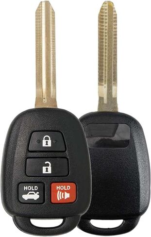 Replacement for Toyota Key Fob 4 Buttons That Use FCC GQ4-52T and Part Number 89070-0R101 Chip Texas ID 4D Letter H - 315 MHz Compatible with 2014-2019 Selected Models (1) in Saudi Arabia