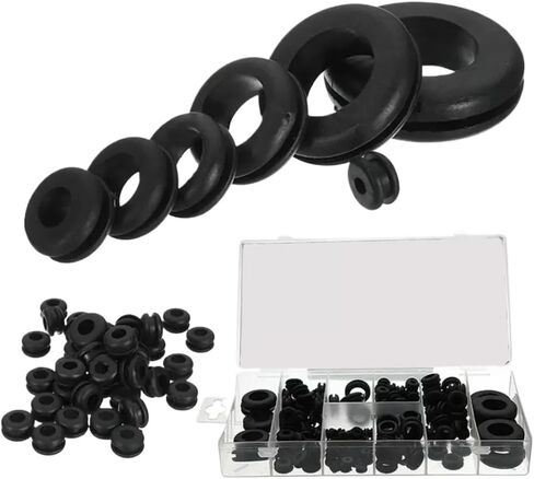 180pcs Oil Retainer Washer Rubber O-rings Black Rubber Multi-size Car Fuse Accessories Rings Sealing Kit Plumbing Gasket Set in Saudi Arabia
