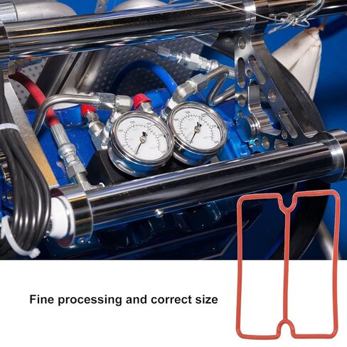 Rubber Sealing Ring Valve Plate Sealing Ring Connecting Sealing Ring Durable Heat Smooth Oil Free Accurate Fit for Engine Cylinder Cover Valve Plate Red 98mm 100mm 96mm 80mm 10Pcs (1500W) in Saudi Arabia