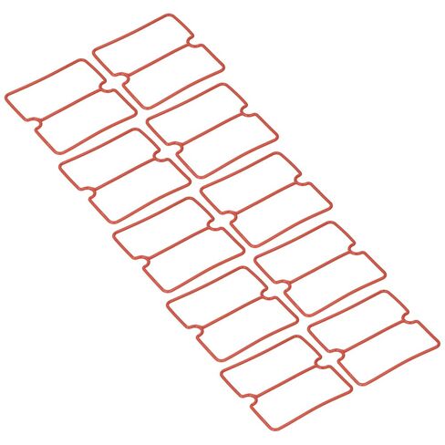 Rubber Sealing Ring Valve Plate Sealing Ring Connecting Sealing Ring Durable Heat Smooth Oil Free Accurate Fit for Engine Cylinder Cover Valve Plate Red 98mm 100mm 96mm 80mm 10Pcs (1500W) in Saudi Arabia