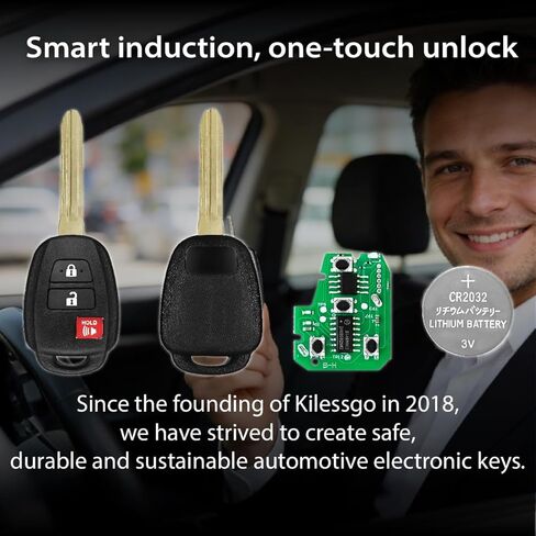 Fits for Toyota RAV4 Highlander Tacoma Tundra Sequoia 2018 2019 2020 2021 Key Fob GQ4-52T 314MHz H 3 Buttons in Saudi Arabia