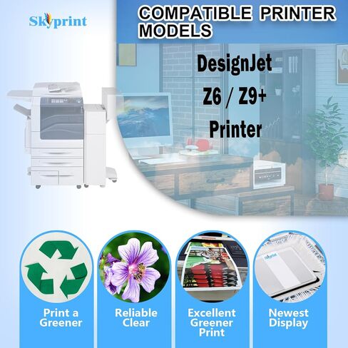 746 Ink Cartridges Set 6 Pack 300-ml Compatible with HP 746 Ink Cartridge use for DesignJet Z6 and Z9+ Large Format Printers Use for DesignJet 746 Ink P2V83A P2V82A P2V81A P2V80A P2V78A P2V79A in Kuwait