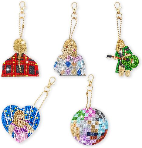 LETISH Pop Star Diamond Painting Set - 5Pcs DIY Gifts for Teen Girls | 20% Extra Diamonds in Saudi Arabia