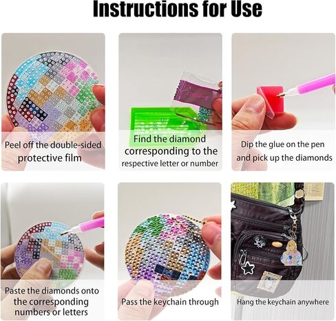 LETISH Pop Star Diamond Painting Set - 5Pcs DIY Gifts for Teen Girls | 20% Extra Diamonds in Saudi Arabia