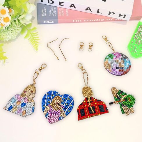 LETISH Pop Star Diamond Painting Set - 5Pcs DIY Gifts for Teen Girls | 20% Extra Diamonds in Saudi Arabia