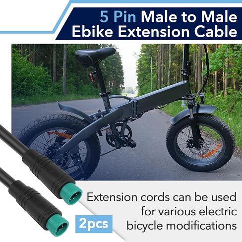 5 Pin Male to Male Ebike Extension Cable for Julet, Compatible with Expand Ebike Light and Twist Throttle, Ebike 5 Pin Display Extended Cable in Saudi Arabia