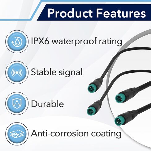 5 Pin Male to Male Ebike Extension Cable for Julet, Compatible with Expand Ebike Light and Twist Throttle, Ebike 5 Pin Display Extended Cable in Saudi Arabia