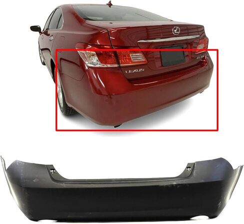 FitParts Compatible With Rear Bumper Cover 2007 2008 2009 2010 2011 2012 Lexus ES350 Sedan 07 08 09 10 11 12. New, Primed & Ready for Paint. LX1100149 5215933922 in Kuwait