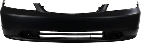 Evan Fischer Front Bumper Cover Compatible with 2001-2003 Honda Civic, For Coupe/Sedan, Primed, with License Plate Provision in Kuwait