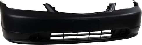 Evan Fischer Front Bumper Cover Compatible with 2001-2003 Honda Civic, For Coupe/Sedan, Primed, with License Plate Provision in Kuwait