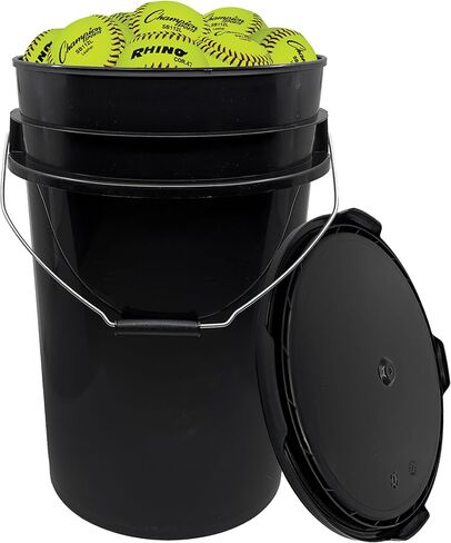 Champion Sports Storage Bucket with 18 Softballs in Saudi Arabia