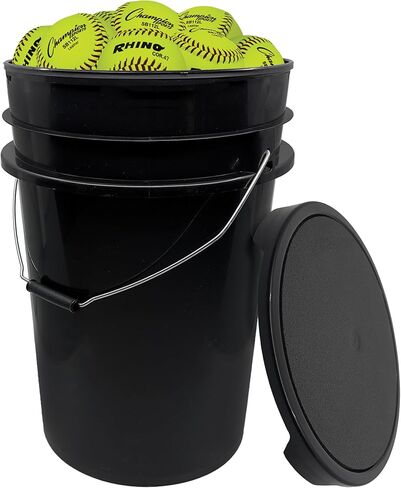 Champion Sports Storage Bucket with 18 Softballs in Saudi Arabia