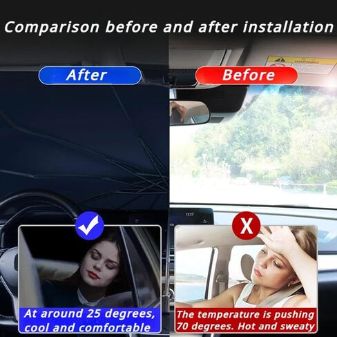 Fit for Volkswagen VW Passat B6 2005-2010,Windshield Sun Shade,Sun Visor for Car Windshield,Sun Cover for Car Windshield,Car Accessories, Black in Saudi Arabia