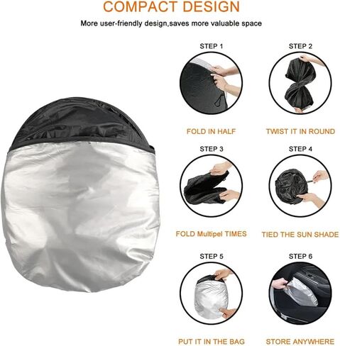 Fit for Volkswagen VW Passat B6 2005-2010,Windshield Sun Shade,Sun Visor for Car Windshield,Sun Cover for Car Windshield,Car Accessories, Black in Saudi Arabia