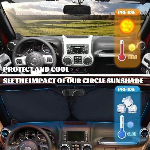 Blessed Car Windshield Sunshade Folding Sunflower Rustic Farmhouse Floral Heatshield Front Window Car Sun ​Shade Windshield Sun Visor Protector for Car Sedan Truck SUV Accessories 59x31.5 Inch in Saudi Arabia