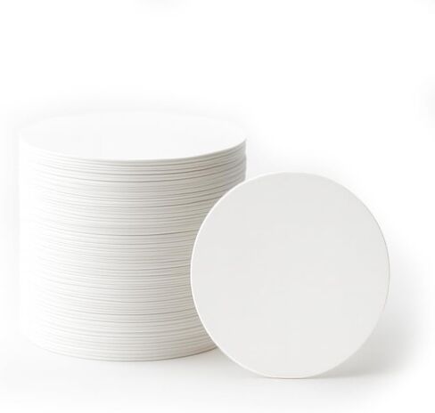 20 Pieces Solid Core White Chipboard Circles - Extra Thick 28pt White Circle Cardstock - Heavyweight Circle Cutouts For Scrapbooking, Crafts & Product Backing (3" Round) in Kuwait