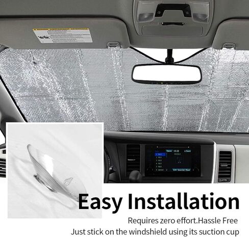 Windshield Sun Shade Cavalier King Charles Spaniel Windshield Shade Cover Heat and Sun Prevention Keep Car Cool for Most Sedans SUV Truck Automotive 55x30in in Kuwait