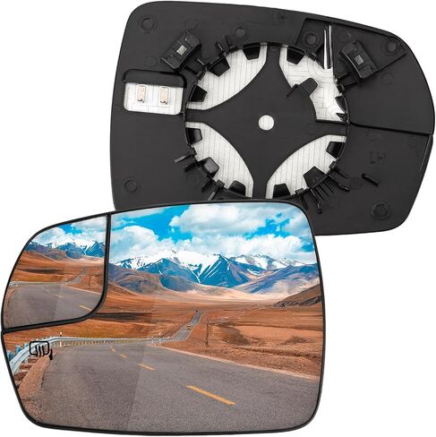 Driver Side Mirror Replacement for Ford Edge 2015 2016 2017 2018 - Left Side Mirror Glass, Rear View Mirrors Glass with Power Heated in Kuwait