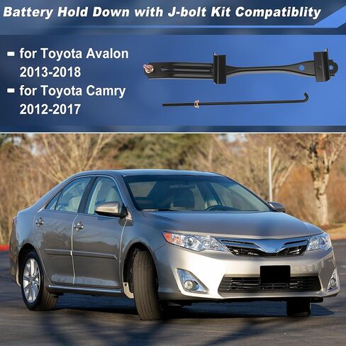 Battery Hold Down with 304 Stainless Steel J Bolt Kit for Toyota Camry 2012-2017 Replaces 74404-06130 Battery Mounting Bracket Kit for Toyota Avalon 2013-2018 in Kuwait