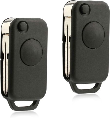 2X Key Fob Remote Keyless Entry Flip Replacement for 1995 1996 1997 1998 1999 2000 2001 2002 2003 2004 2005 C, CL, ML, S, SL Series AMG (NCZMB1K, 2795102559) Professional Programming Required in Saudi Arabia