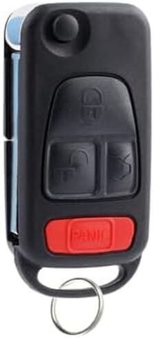 2X Key Fob Remote Keyless Entry Flip Replacement for 1995 1996 1997 1998 1999 2000 2001 2002 2003 2004 2005 C, CL, ML, S, SL Series AMG (NCZMB1K, 2795102559) Professional Programming Required in Saudi Arabia