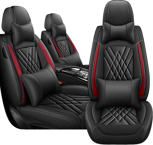 Car Seat Covers for VW Eos 2007-2016, 5 Piece Set Nappa Leather Non-Slip Seat Protectors, Breathable Seat Cover Set. (Standard 5 Seats, Beige) in Kuwait