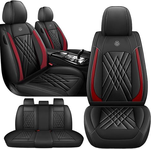Car Seat Covers for VW Eos 2007-2016, 5 Piece Set Nappa Leather Non-Slip Seat Protectors, Breathable Seat Cover Set. (Standard 5 Seats, Beige) in Kuwait