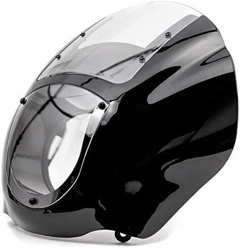 NEW Black & Clear Quarter Fairing Windshield Kit Compatible with Harley Davidson XL FXR Dyna in Saudi Arabia