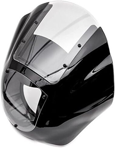 NEW Black & Clear Quarter Fairing Windshield Kit Compatible with Harley Davidson XL FXR Dyna in Saudi Arabia